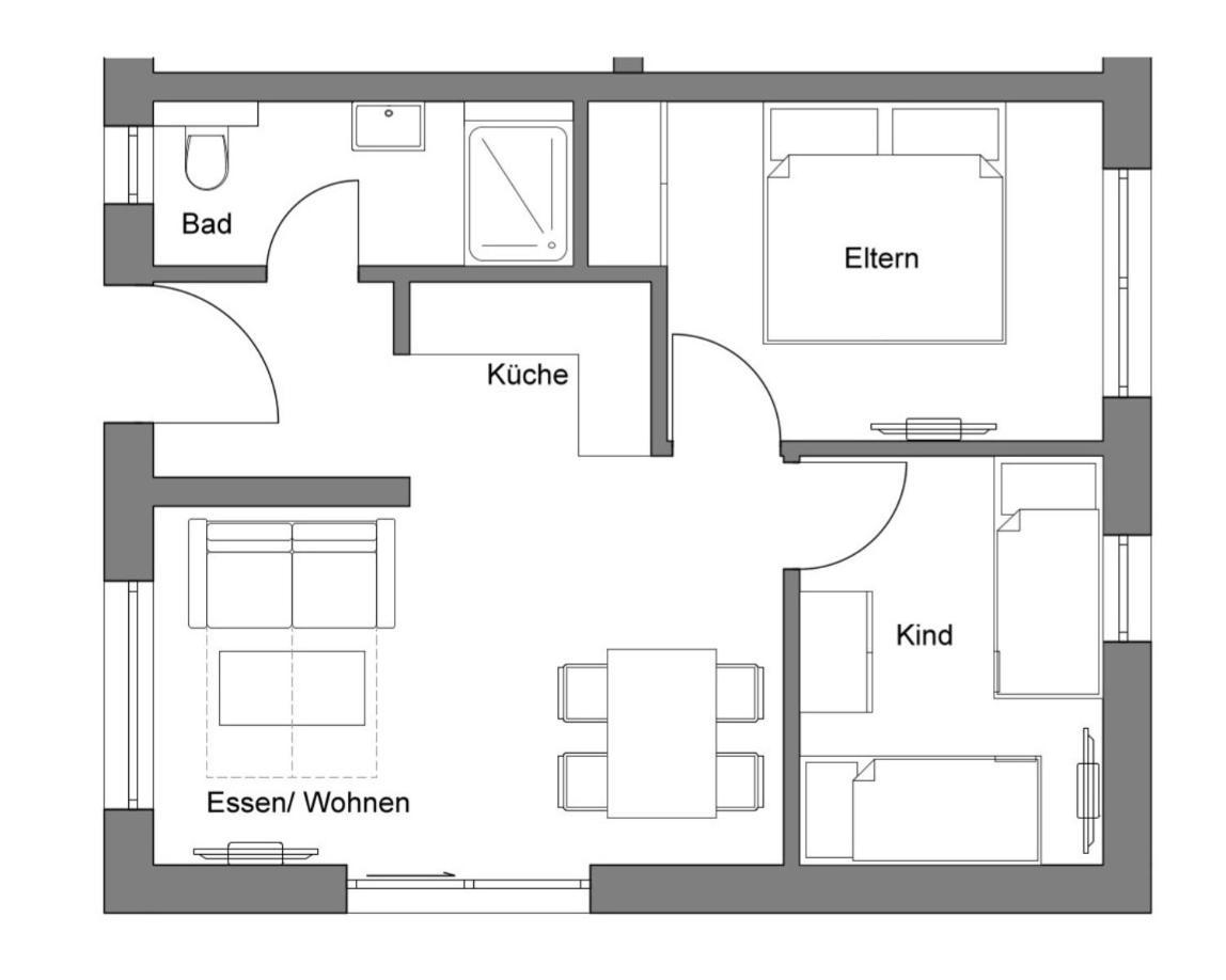 Gasthof Garni Knupfer Ehingen  Ngoại thất bức ảnh